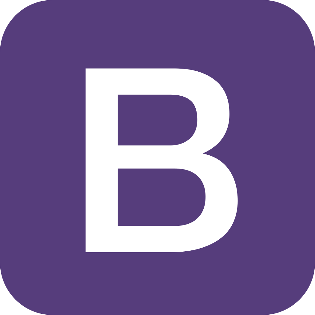 Logo de Boostrap permettant la création de site Internet