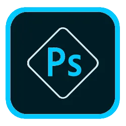 Logo du logiciel Photoshop permettant de réaliser des photos de qualités