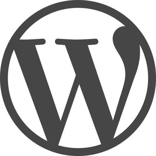 Logo du CMS Wordpress - Création de site Internet avec un CMS