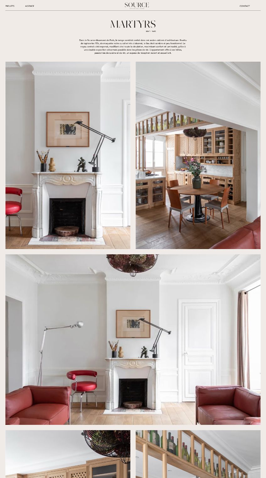 Image représentant un site internet pour cabinet d'architecture
